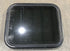 Used Black Radius Non Opening Window : 21 1/2" W x 17 1/2" H x 1 7/8" - Young Farts RV Parts