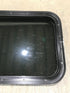 Used Black Radius Non Opening Window : 21 1/2" W x 17 1/2" H x 1 7/8" - Young Farts RV Parts