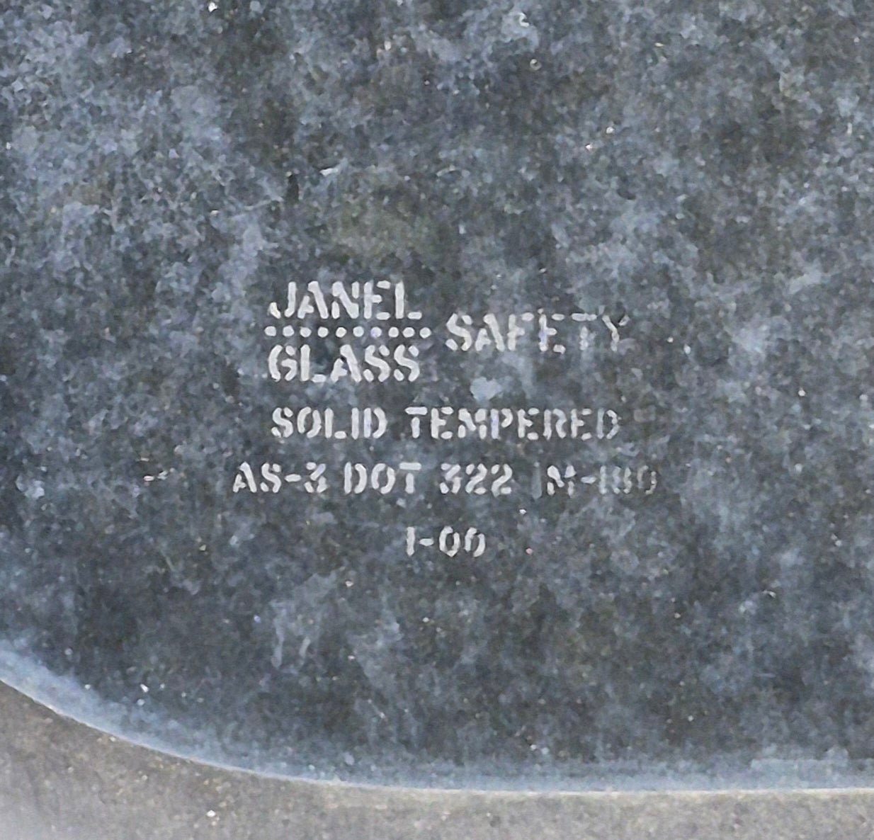 Used Black Radius Non Opening Window : 23 1/2" W x 17 1/4" H x 1 3/4" - Young Farts RV Parts