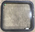Used Black Radius Non Opening Window : 23 1/4" W x 21 1/4" H x 1 7/8" D - Young Farts RV Parts