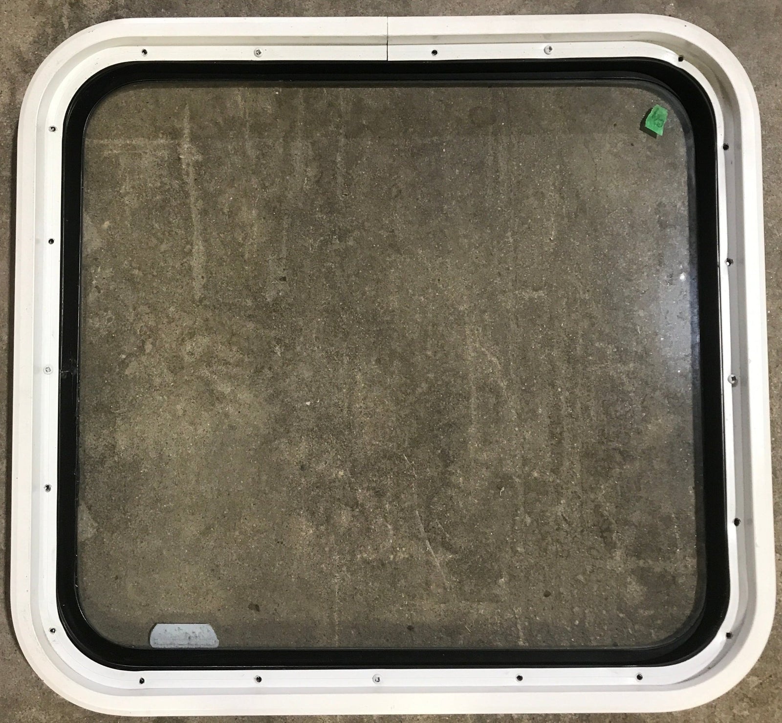 Used Black Radius Non Opening Window : 23 1/4