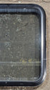 Used Black Radius Non Opening Window : 23 3/4" W x 26" H x 2" D - Young Farts RV Parts