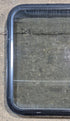 Used Black Radius Non Opening Window : 23 3/4" W x 26" H x 2" D - Young Farts RV Parts