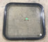 Used Black Radius Non - Opening Window : 23" W X 22" H X 2" D - Young Farts RV Parts