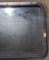 Used Black Radius Non Opening Window : 24" W x 21 1/2" H x 1 7/8" D - Young Farts RV Parts