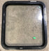 Used Black Radius Non Opening Window : 25 1/2" W x 23 1/2" H x 2" D - Young Farts RV Parts