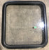Used Black Radius Non Opening Window : 25 1/2" W x 23 1/2" H x 2" D - Young Farts RV Parts