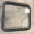 Used Black Radius Non - Opening Window : 25 1/2" W X 23 1/4" H X 2" D - Young Farts RV Parts