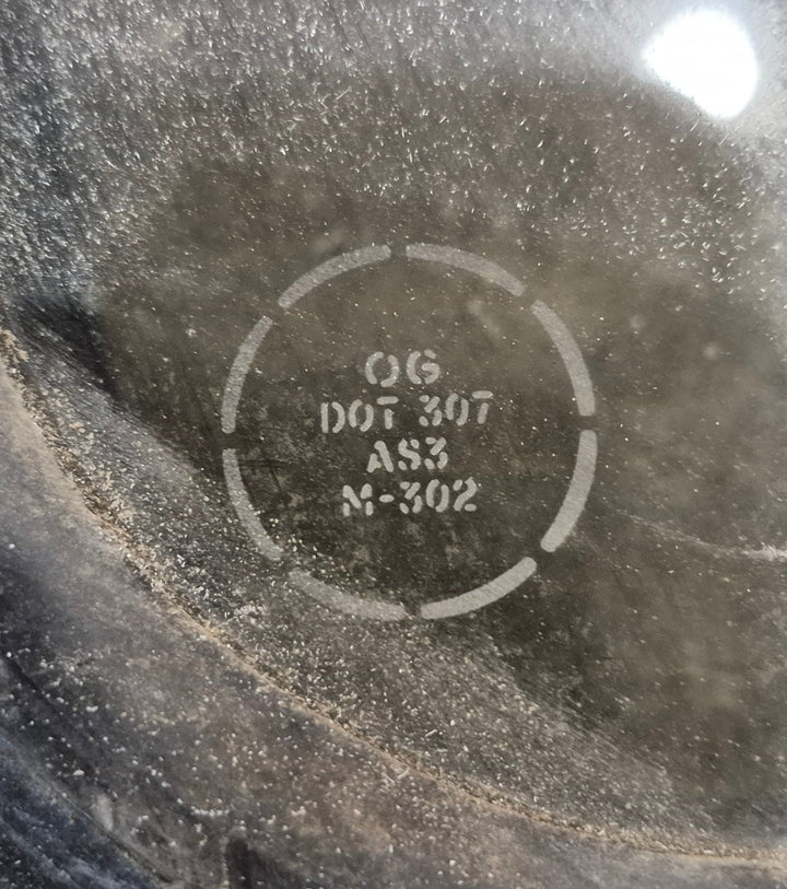 Used Black Radius Non - Opening Window : 34 1/4 x 23 1/4 x 1 1/2" D - Young Farts RV Parts