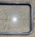 Used Black Radius Non Opening Window : 41 1/2" W x 21 1/2" H x 1 1/2" - Young Farts RV Parts