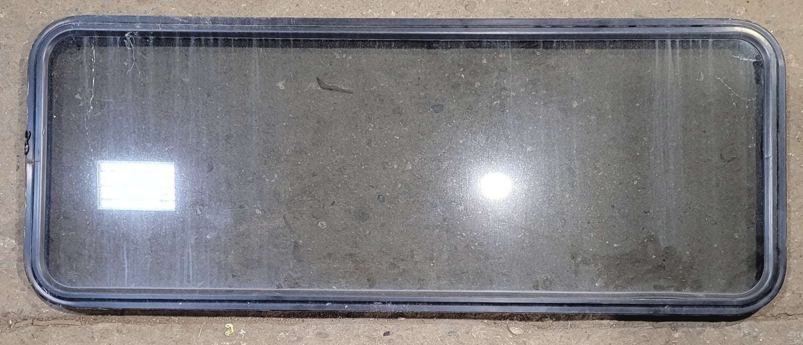 Used Black Radius Non Opening Window : 57 1/2