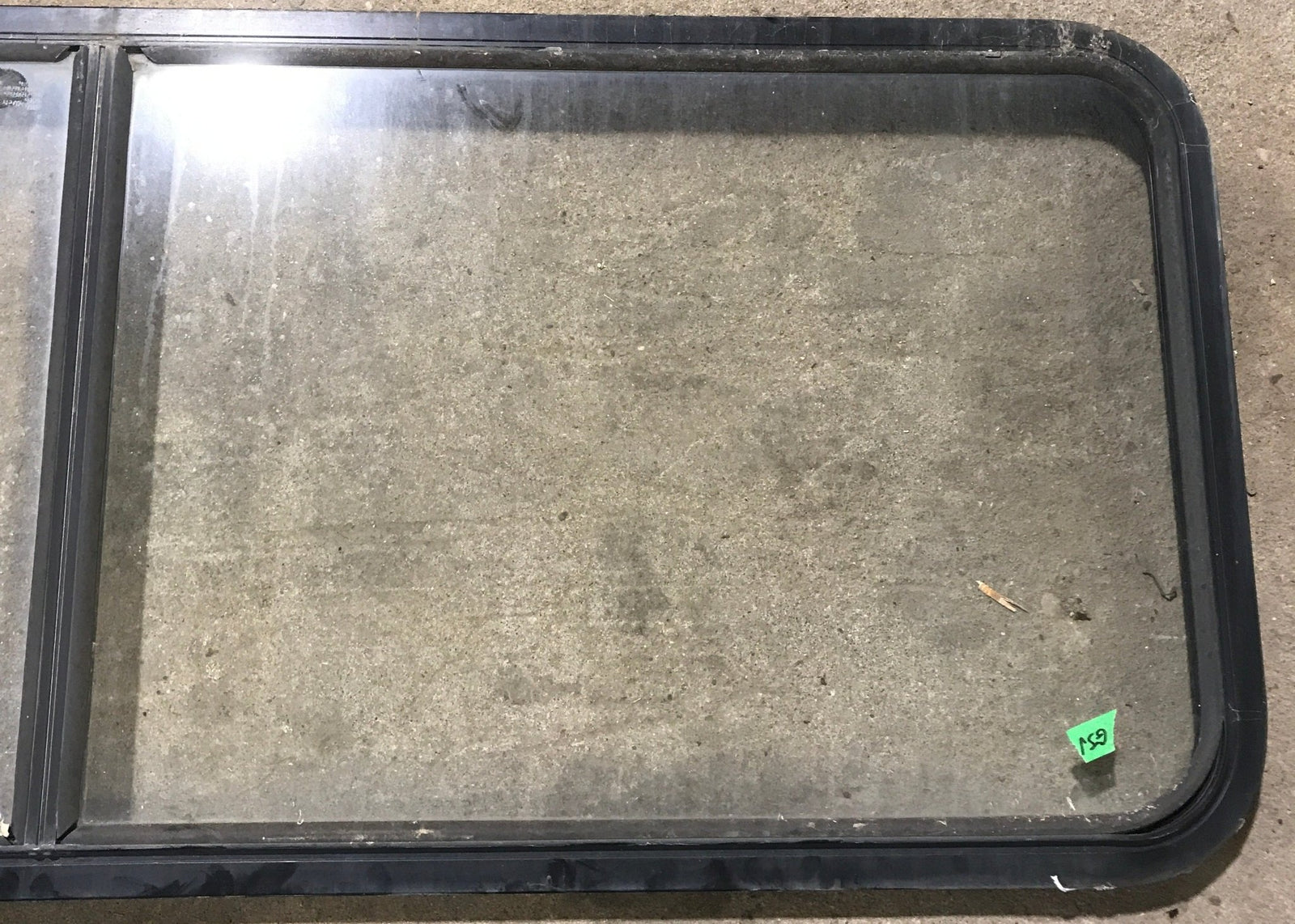 Used Black Radius Non Opening Window : 60 1/4