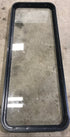 Used Black Radius Non Opening Window : 60" W x 21 1/2" H x 1 7/8" D - Young Farts RV Parts