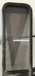 Used Black Radius Non Opening Window : 72 1/2" W x 15" H x 1 7/8" - Young Farts RV Parts