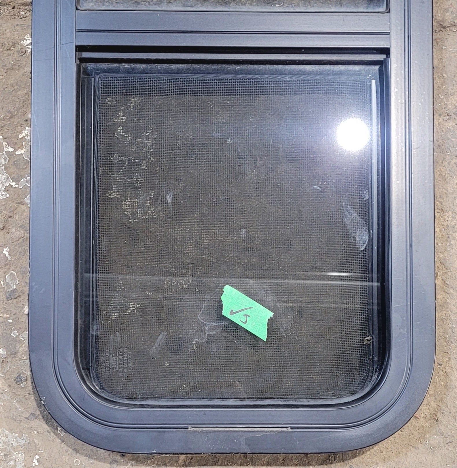 Used Black Radius Opening Window : 11 1/2