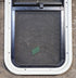 Used Black Radius Opening Window : 11 1/2" W x 26 1/2" H x 1 3/4" - Young Farts RV Parts