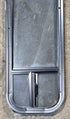 Used Black Radius Opening Window : 11 1/4" W x 47 1/4" H x 1 3/4" D - Young Farts RV Parts