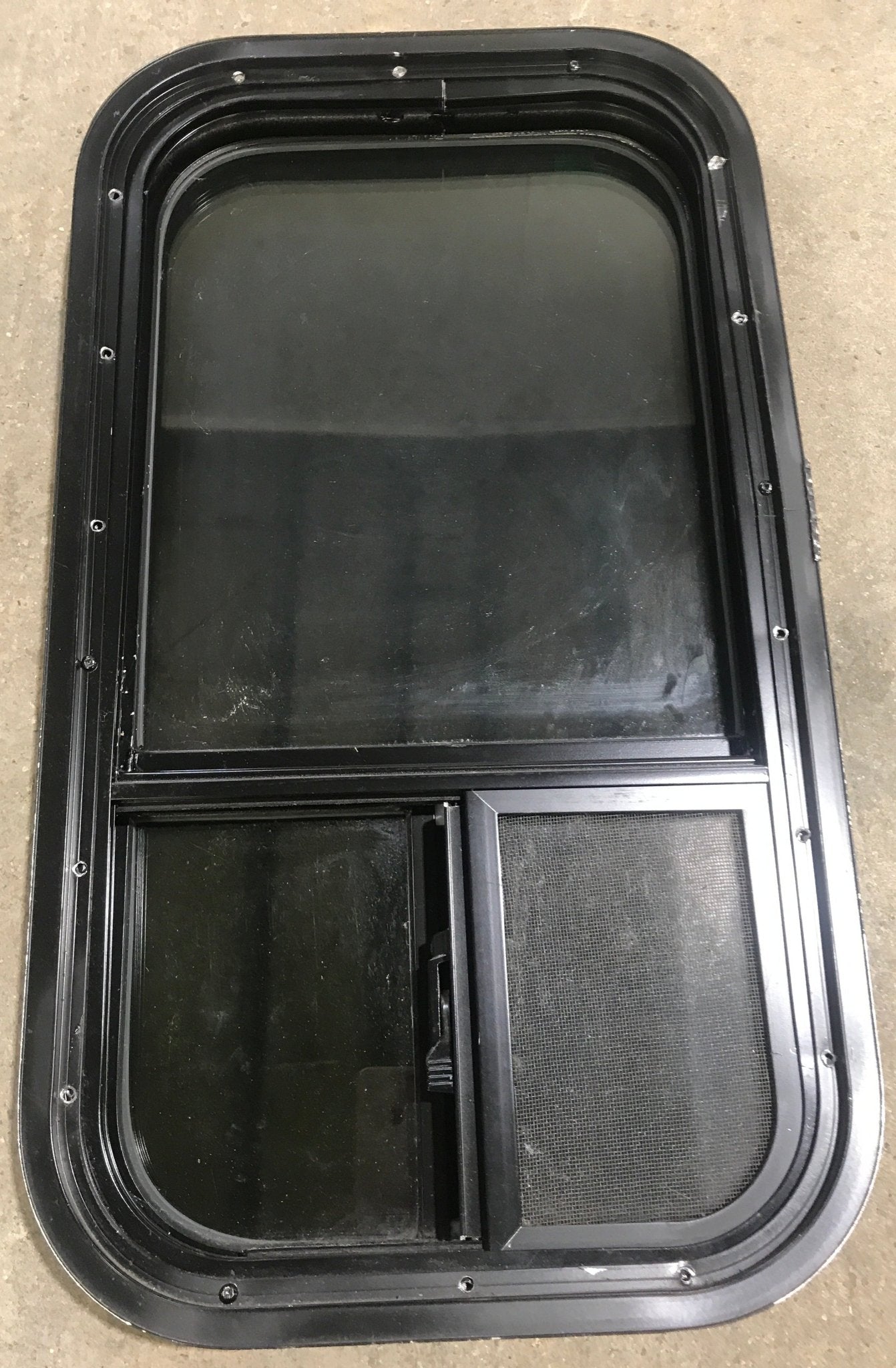 Used Black Radius Opening Window : 13 1/2