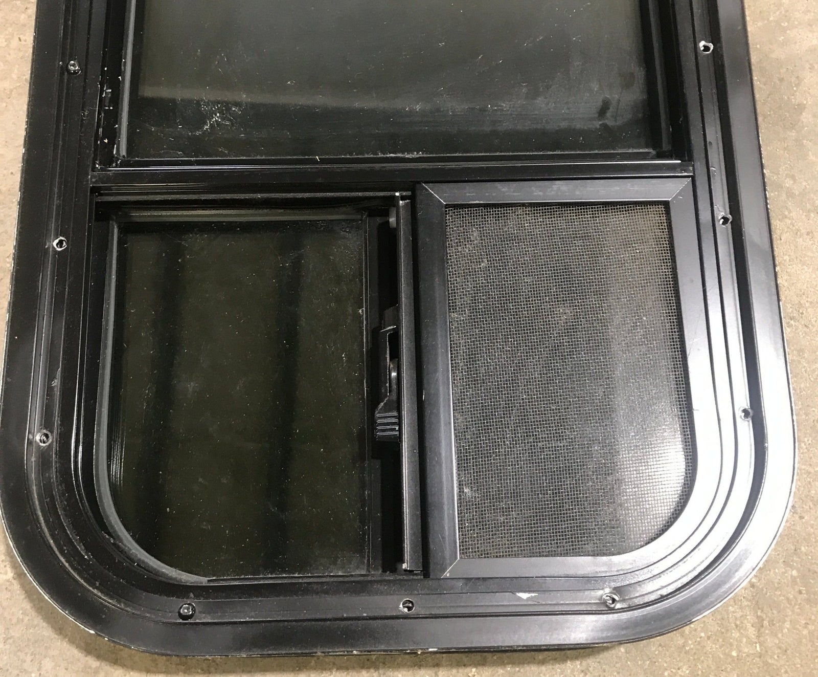 Used Black Radius Opening Window : 13 1/2