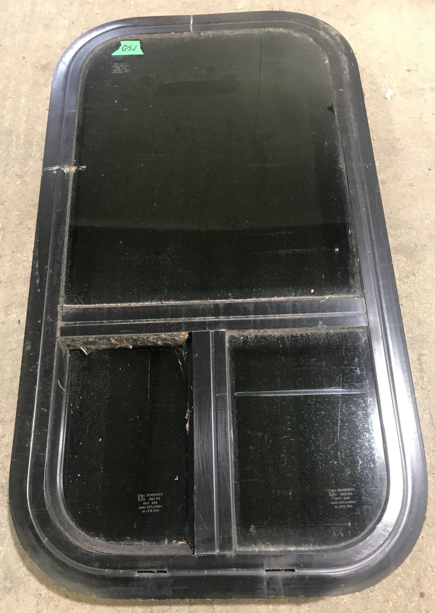 Used Black Radius Opening Window : 13 1/2