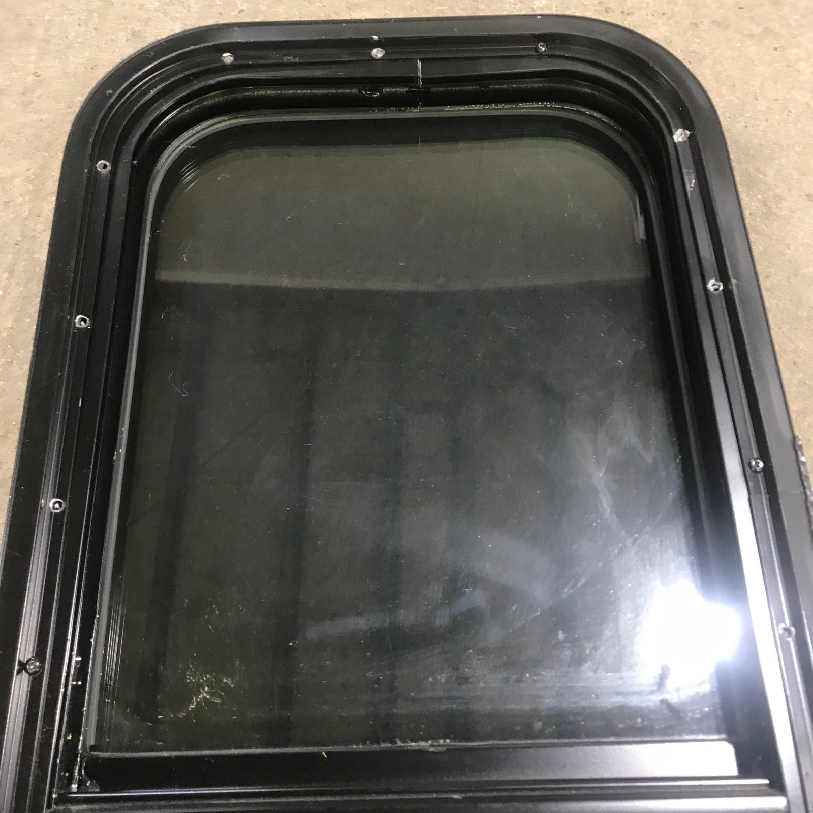 Used Black Radius Opening Window : 13 1/2