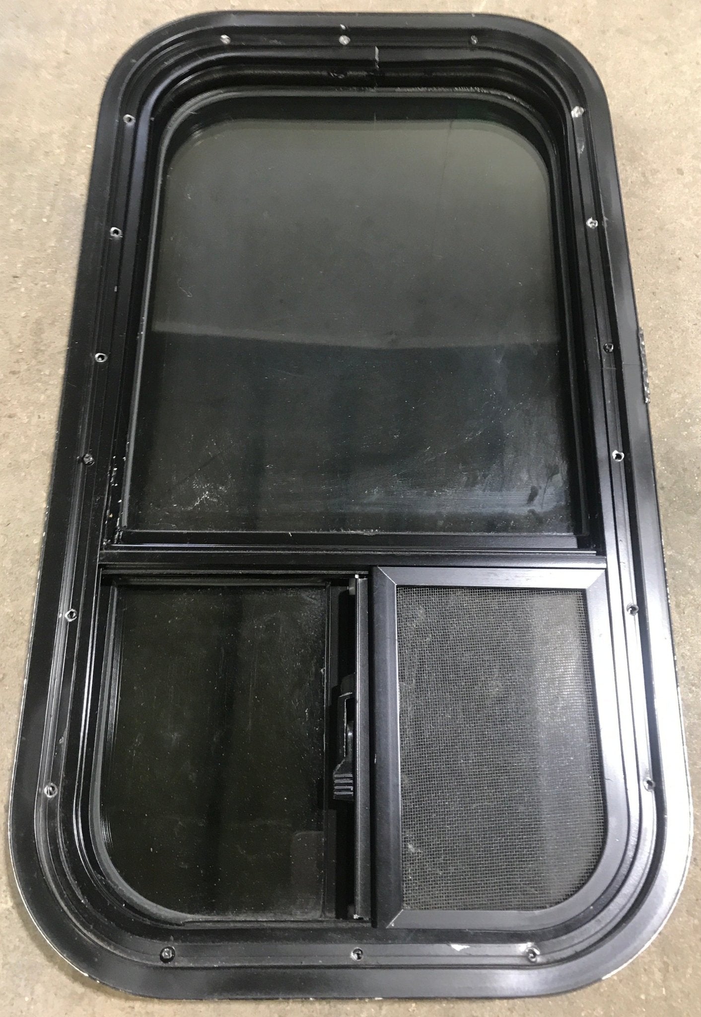 Used Black Radius Opening Window : 13 1/2