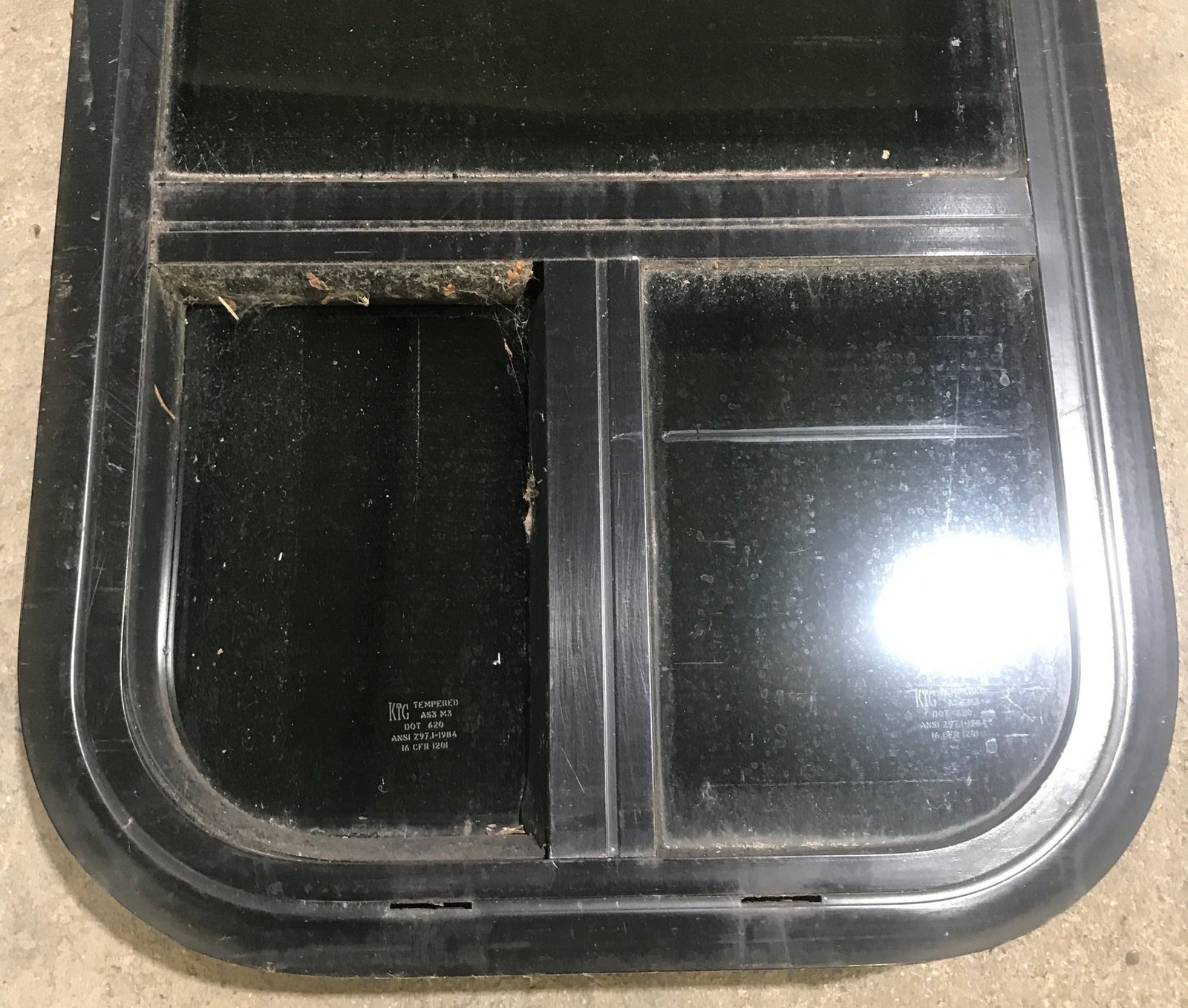 Used Black Radius Opening Window : 13 1/2