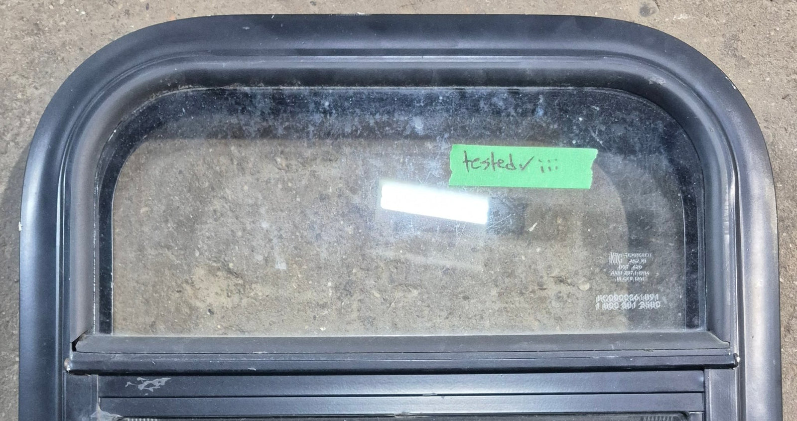 Used Black Radius Opening Window : 15 1/4