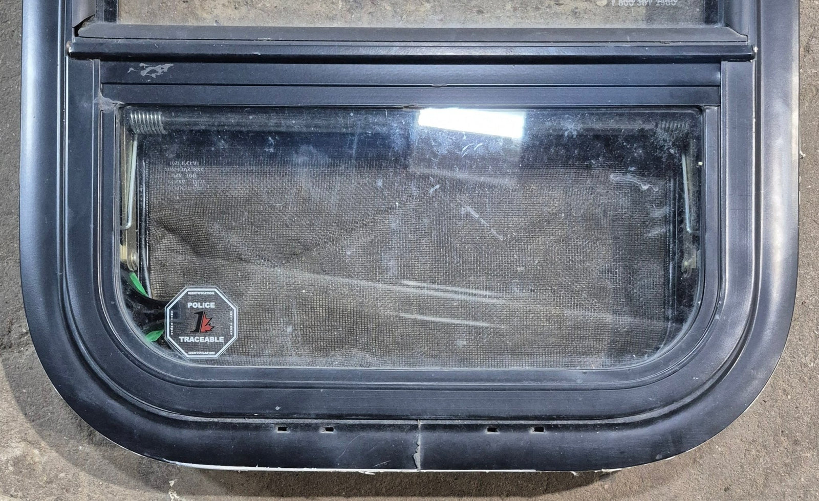 Used Black Radius Opening Window : 15 1/4