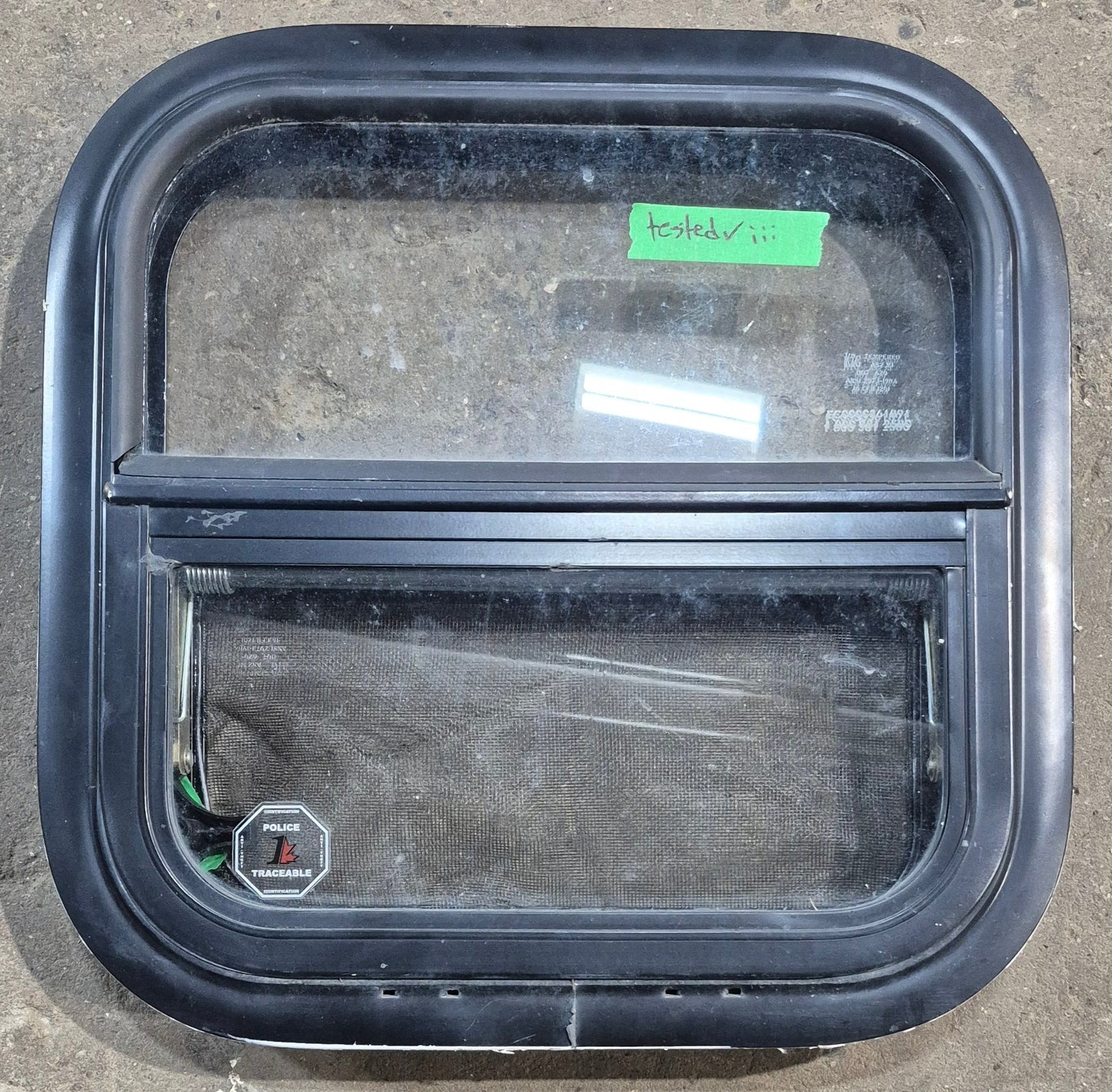 Used Black Radius Opening Window : 15 1/4