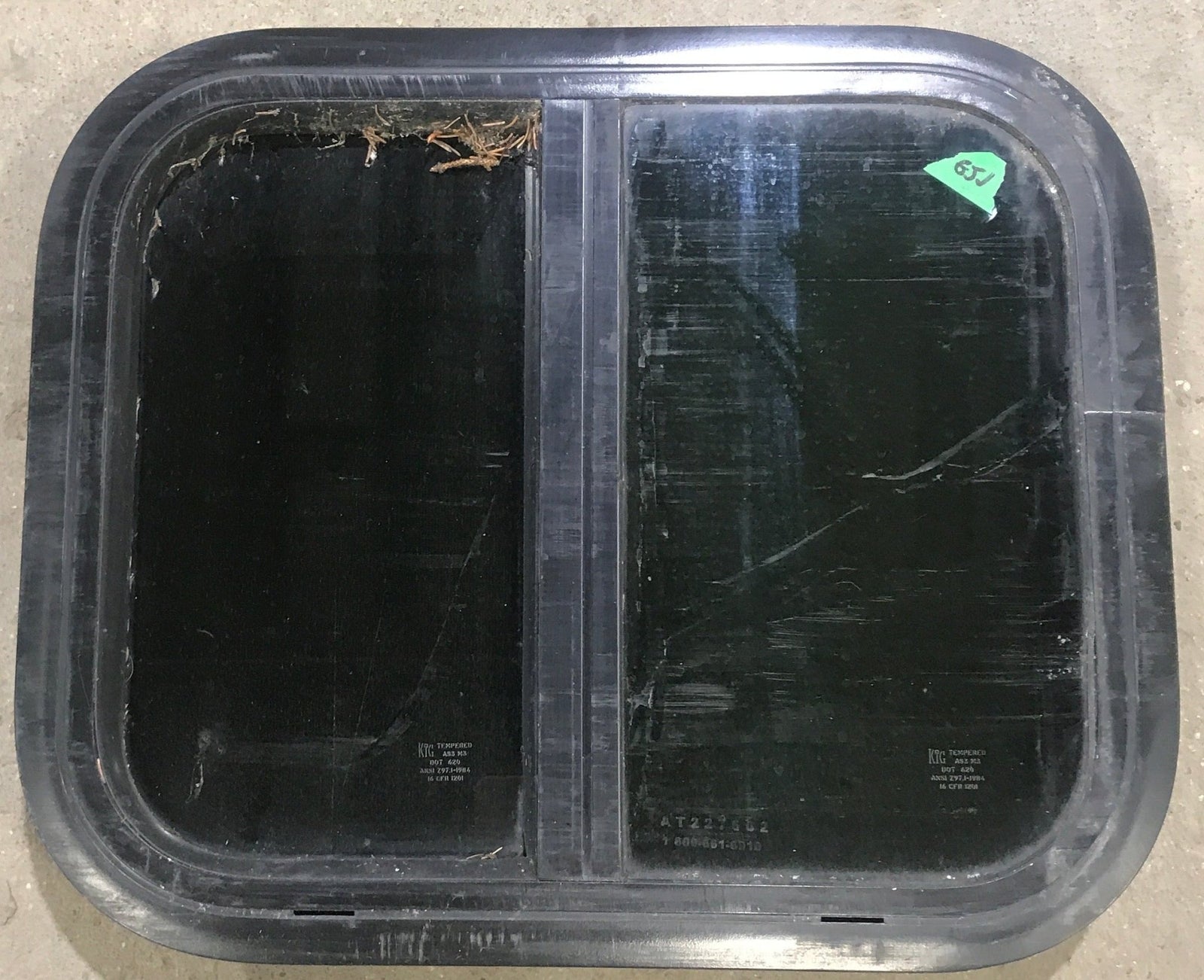 Used Black Radius Opening Window : 17 1/2