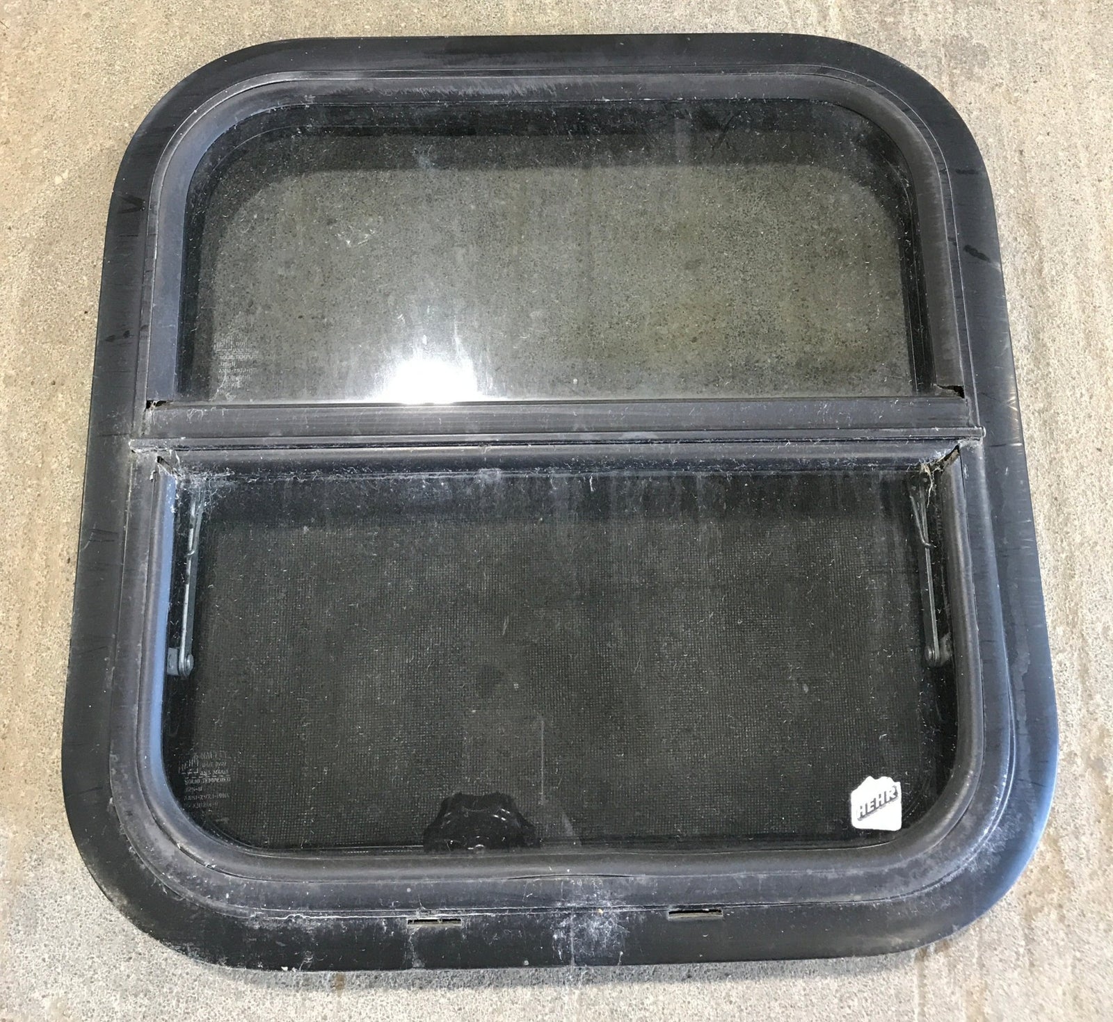 Used Black Radius Opening Window : 17 1/2