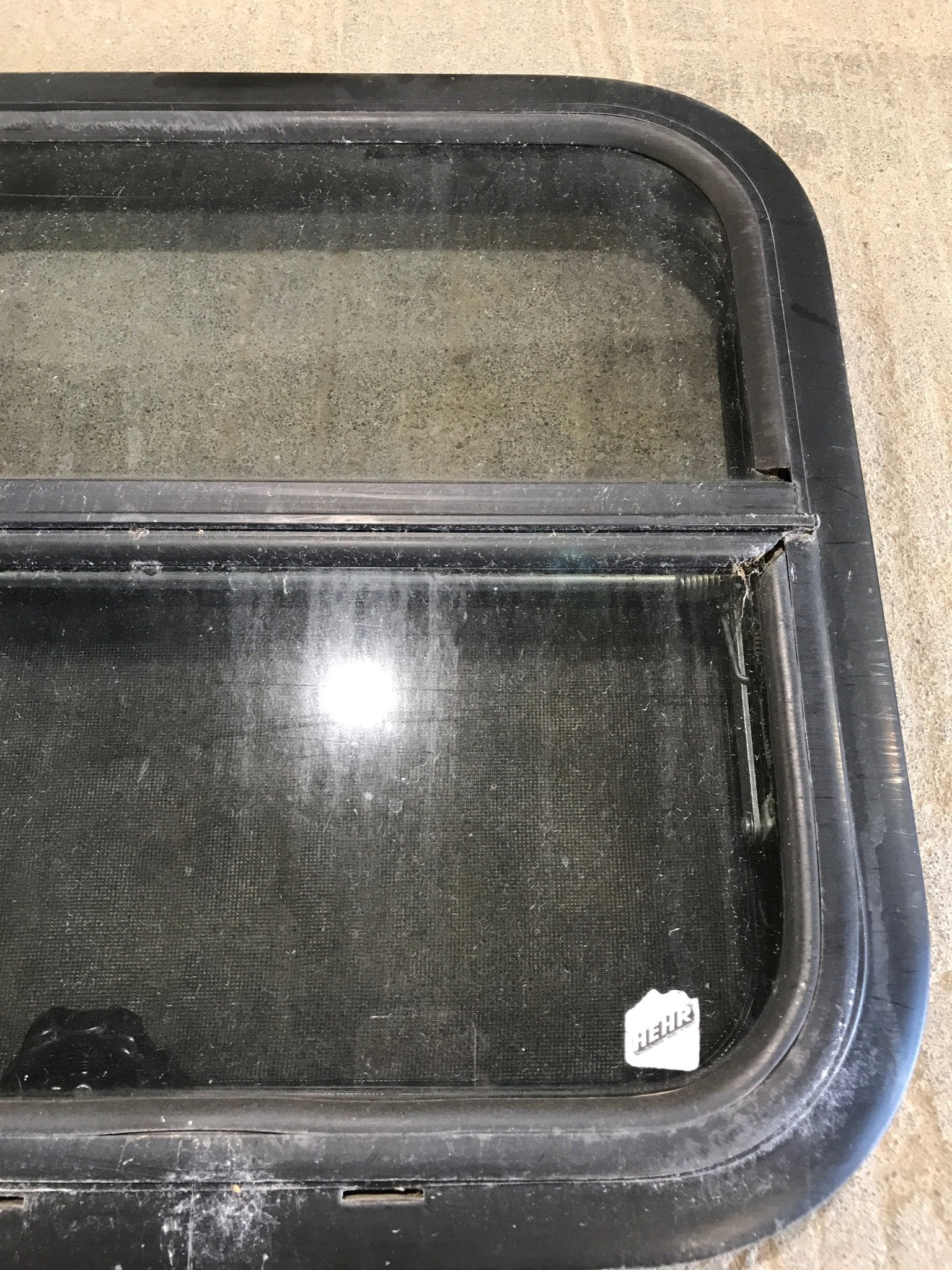 Used Black Radius Opening Window : 17 1/2