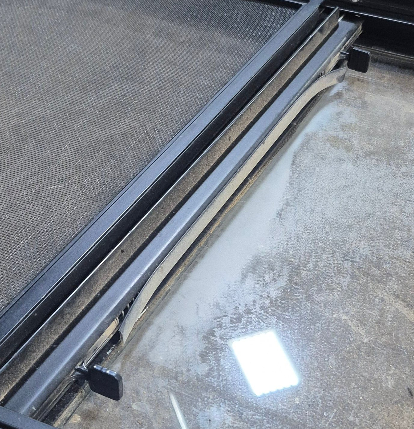 Used Black Radius Opening Window : 17 1/2