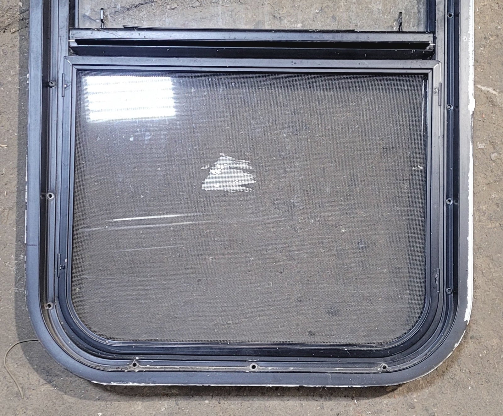 Used Black Radius Opening Window : 17 1/2