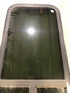 Used Black Radius Opening Window : 17 1/2" W x 39 1/2" H x 1 7/8" D - Young Farts RV Parts