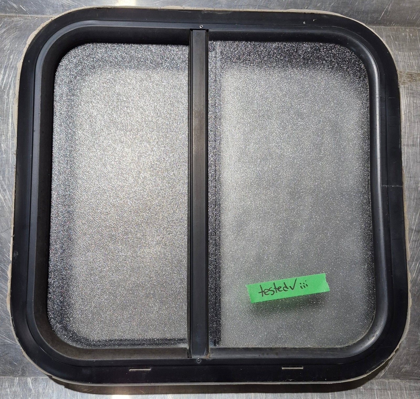 Used Black Radius Opening Window : 18 1/4