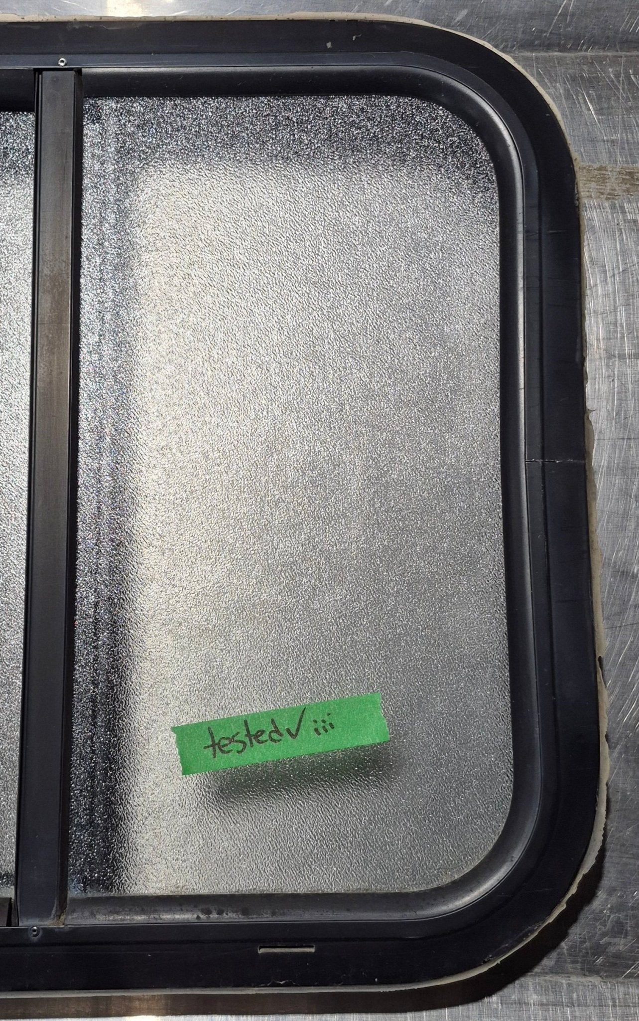 Used Black Radius Opening Window : 18 1/4