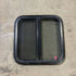 Used Black Radius Opening Window - 19.875 X 19.875 X 1.875 - Young Farts RV Parts