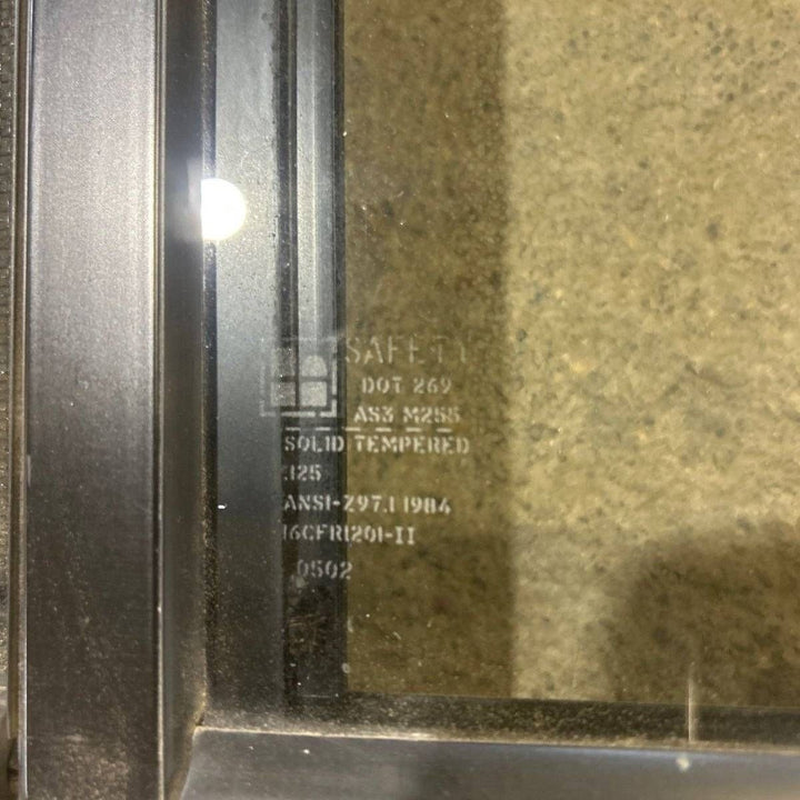 Used Black Radius Opening Window - 19.875 X 19.875 X 1.875 - Young Farts RV Parts