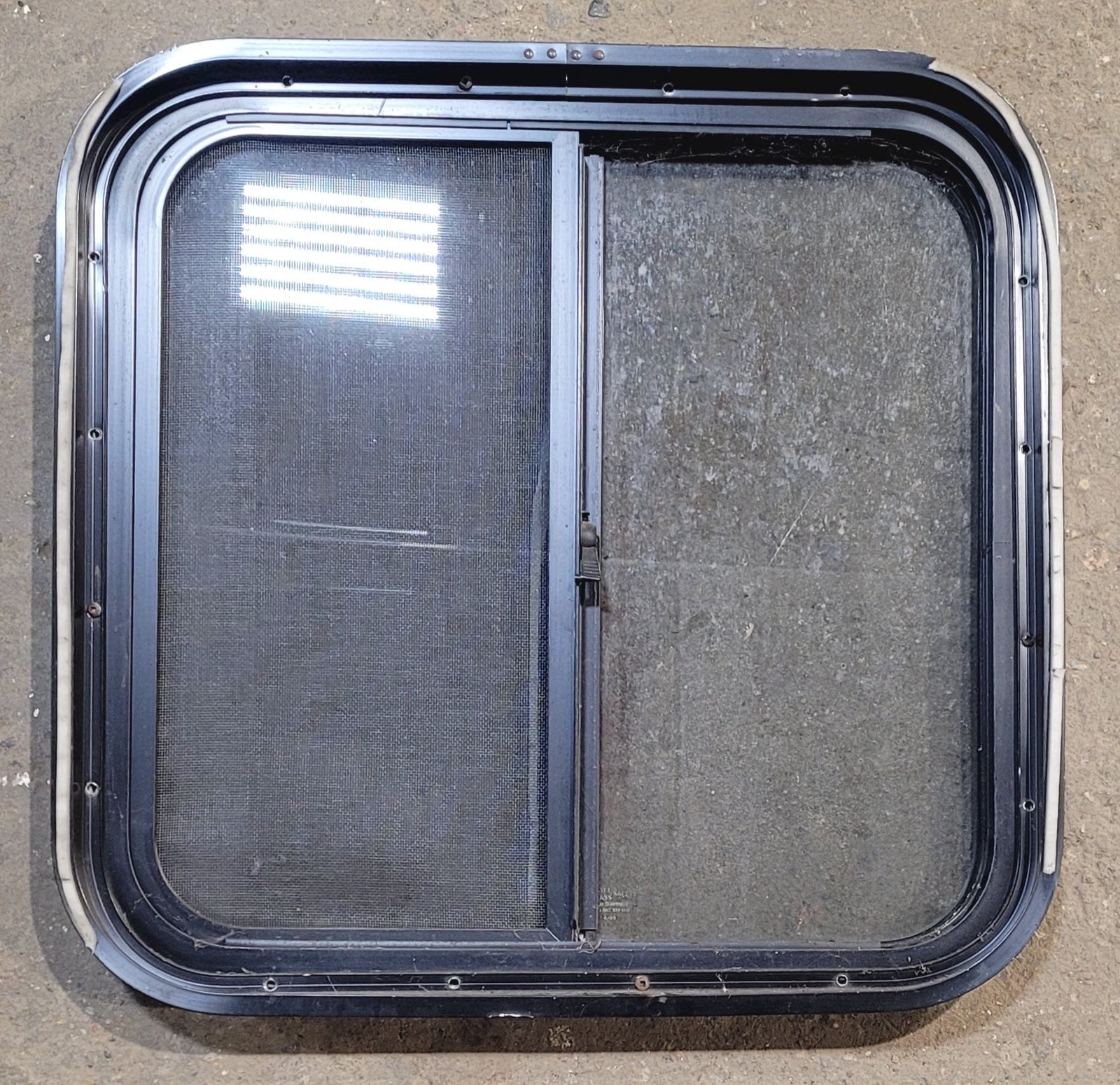 Used Black Radius Opening Window : 20 3/4