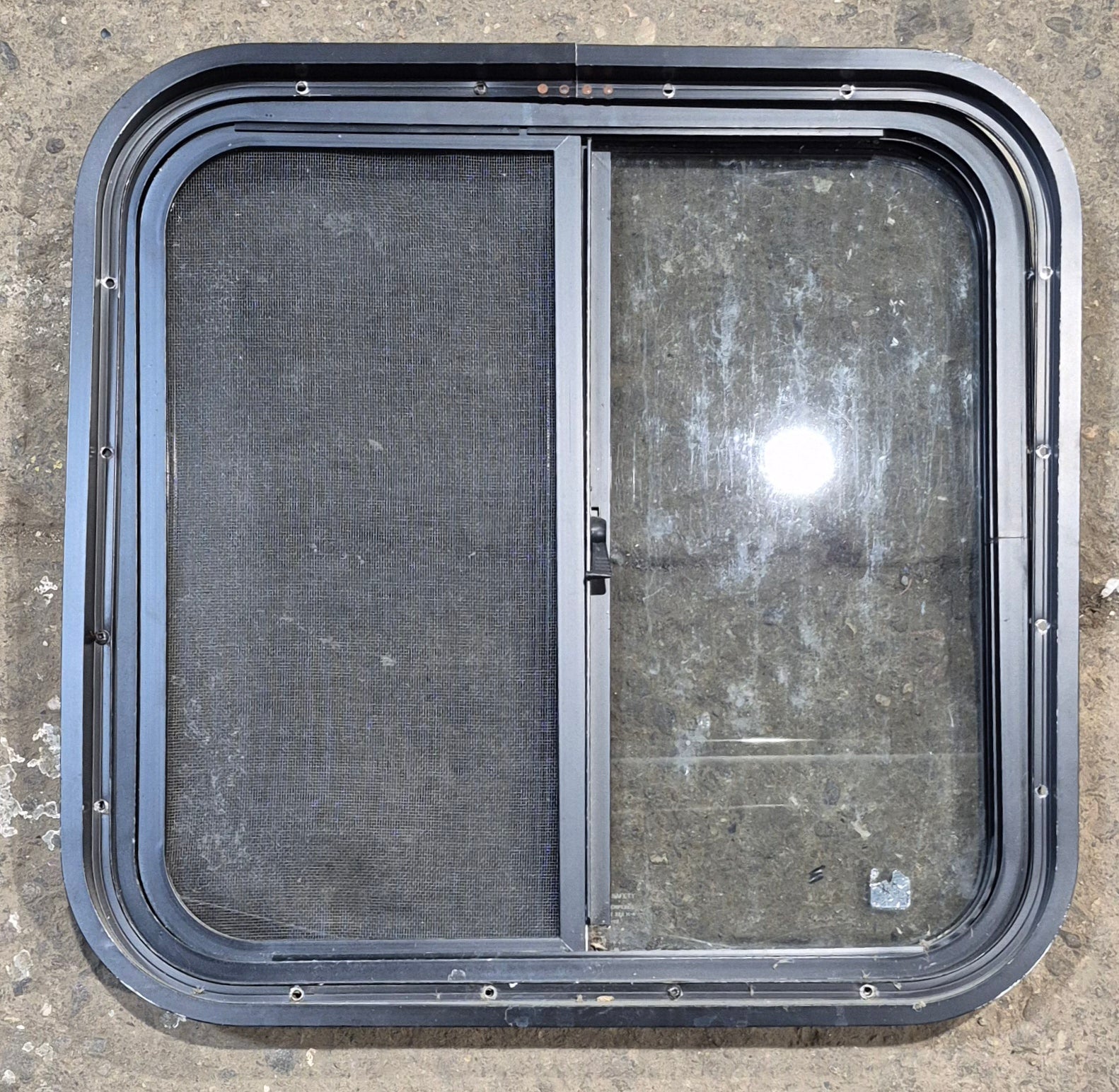 Used Black Radius Opening Window : 20 3/4