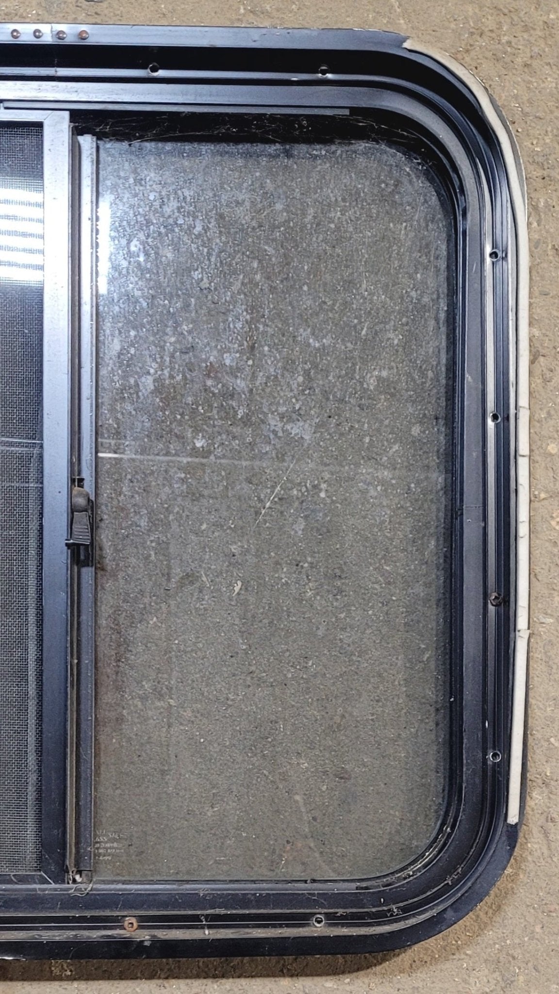 Used Black Radius Opening Window : 20 3/4