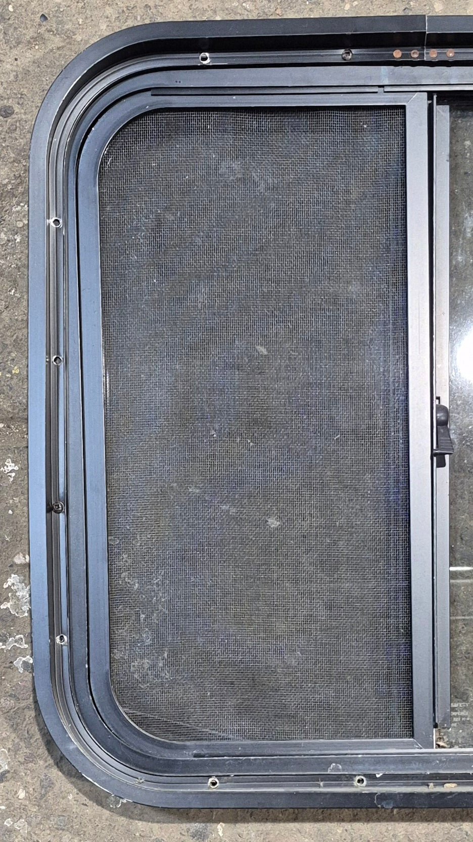 Used Black Radius Opening Window : 20 3/4