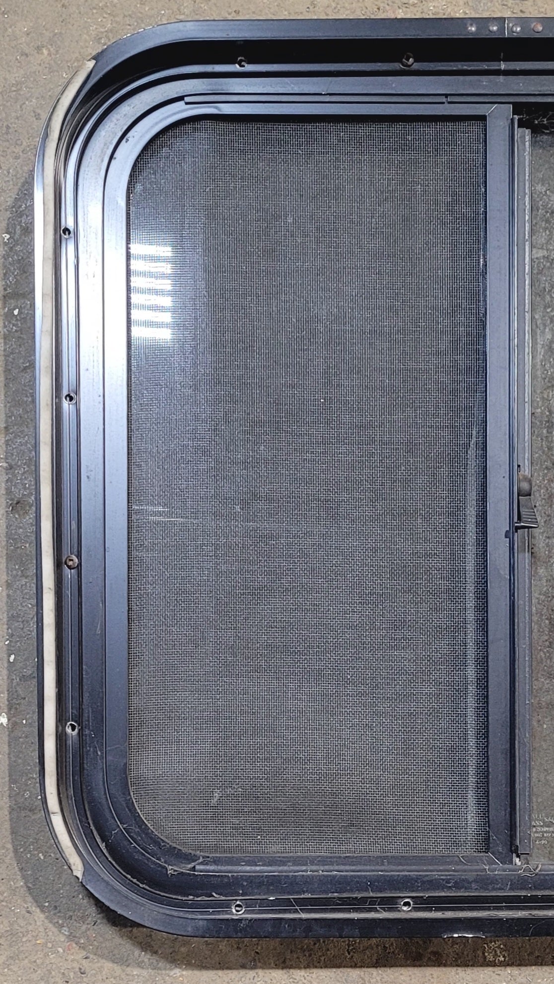 Used Black Radius Opening Window : 20 3/4