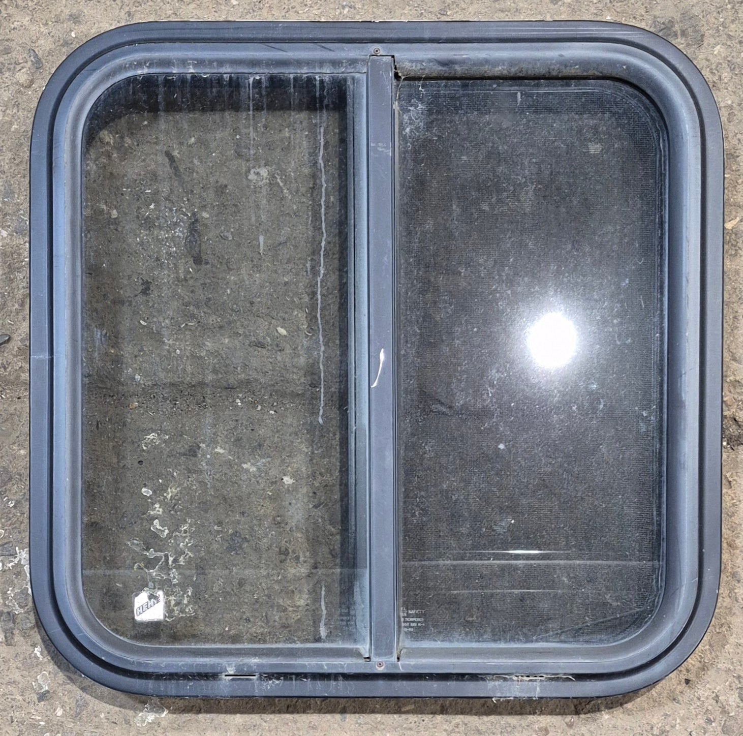 Used Black Radius Opening Window : 20 3/4