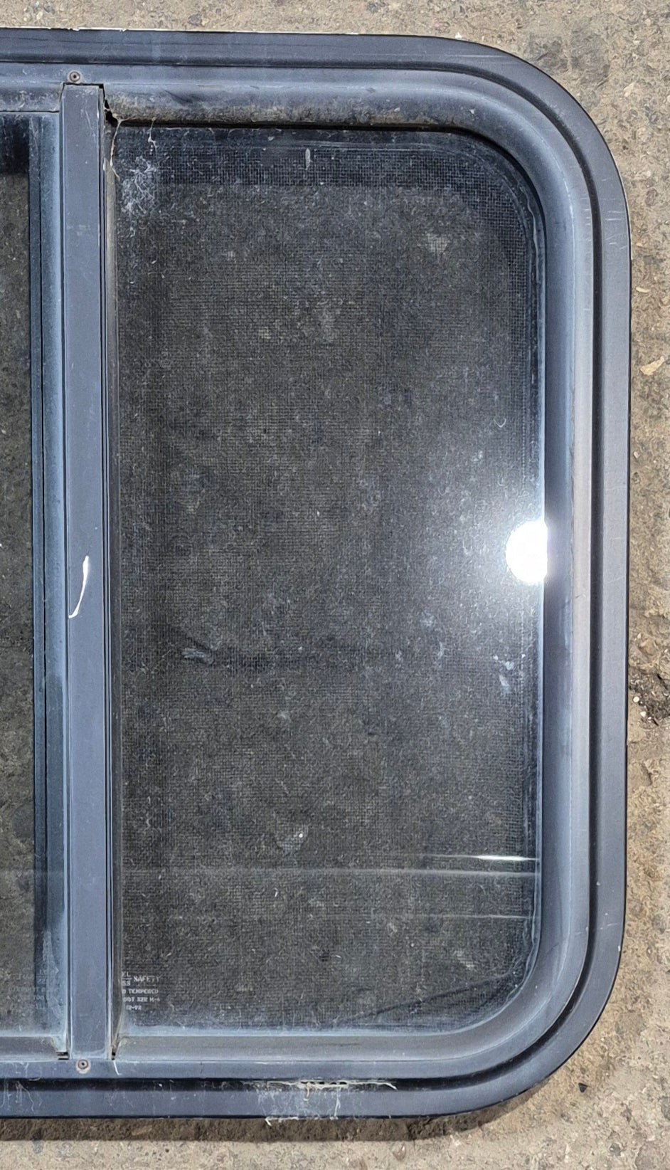 Used Black Radius Opening Window : 20 3/4