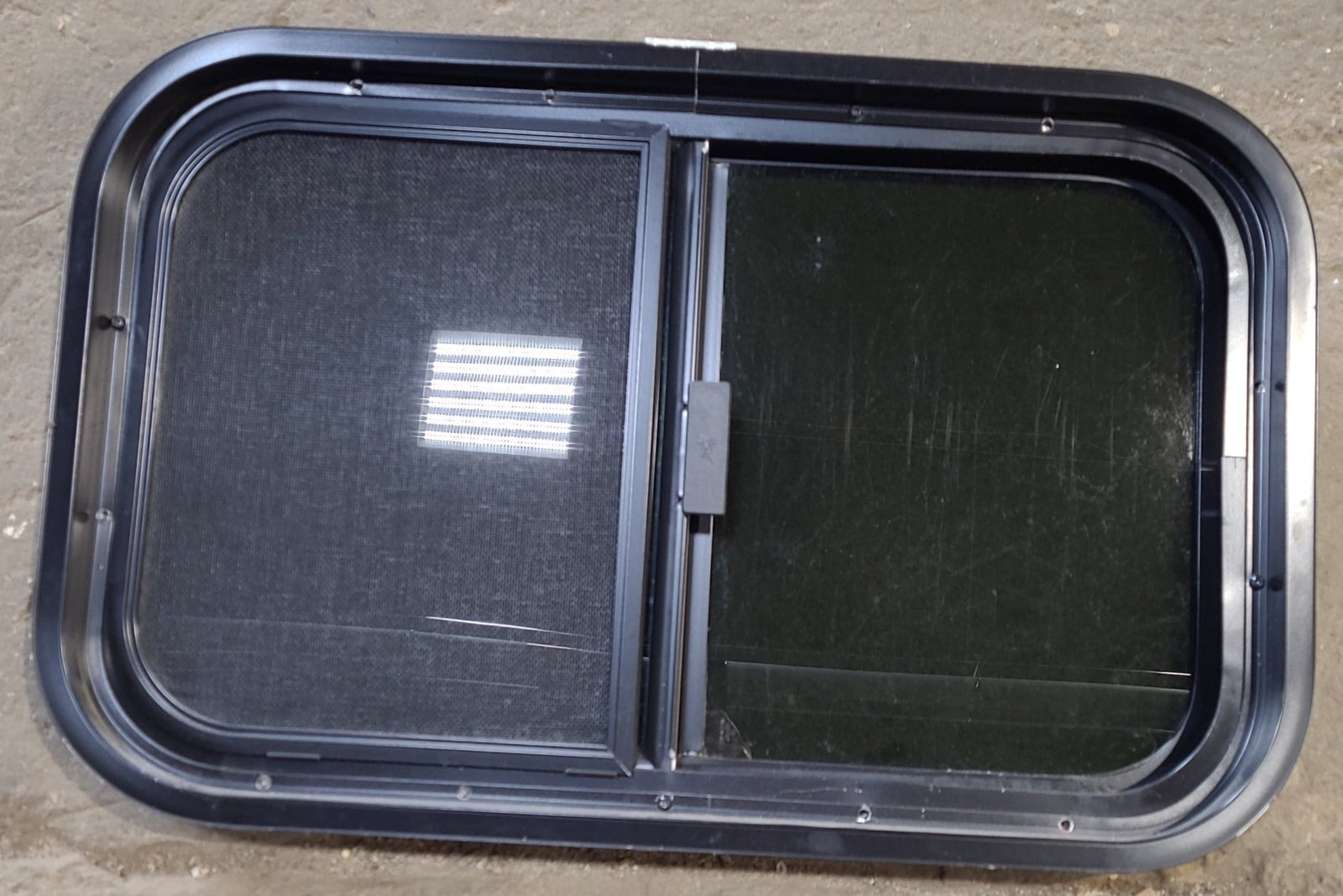 Used Black Radius Opening Window : 23 1/2