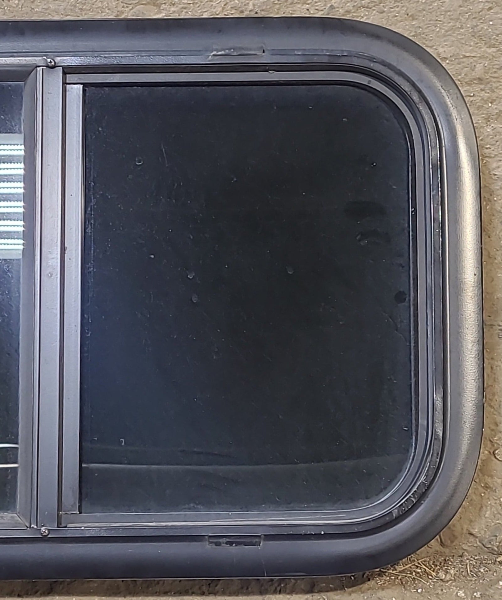 Used Black Radius Opening Window : 23 1/2