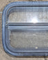 Used Black Radius Opening Window : 23 1/2" W x 14 1/4" H x 1 7/8" - Young Farts RV Parts